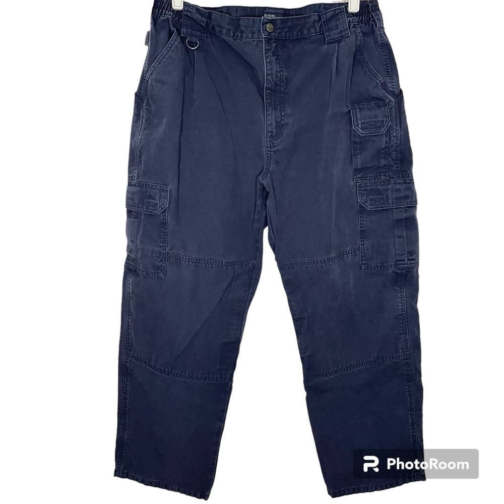 5.11 Tactical Cotton Canvas Pants Fire Navy Blue EMT Police 74251 Size 38/30